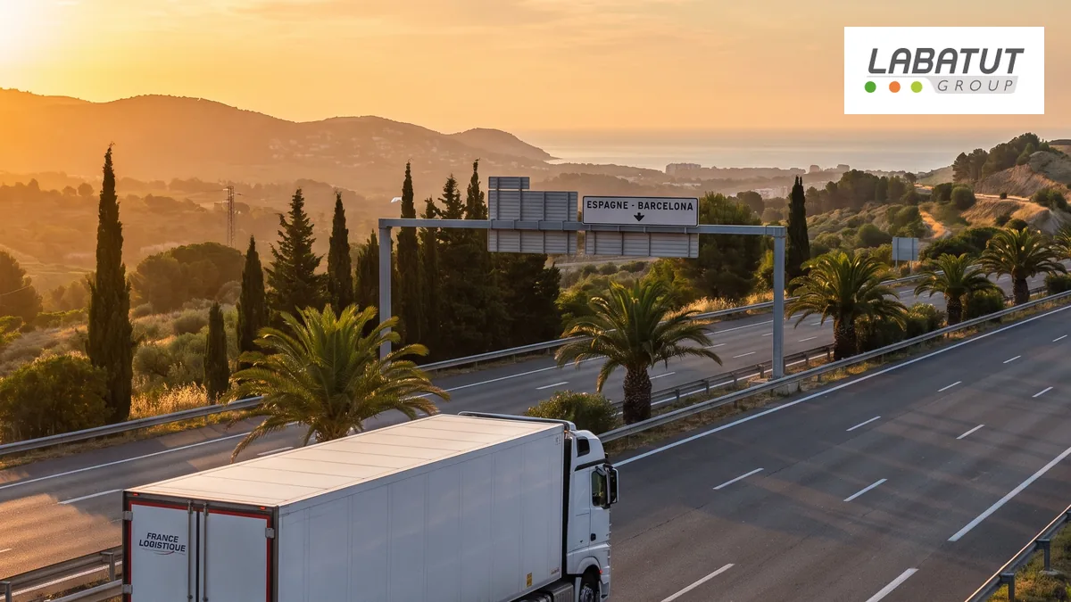 Camion sur autoroute, affrètement routier