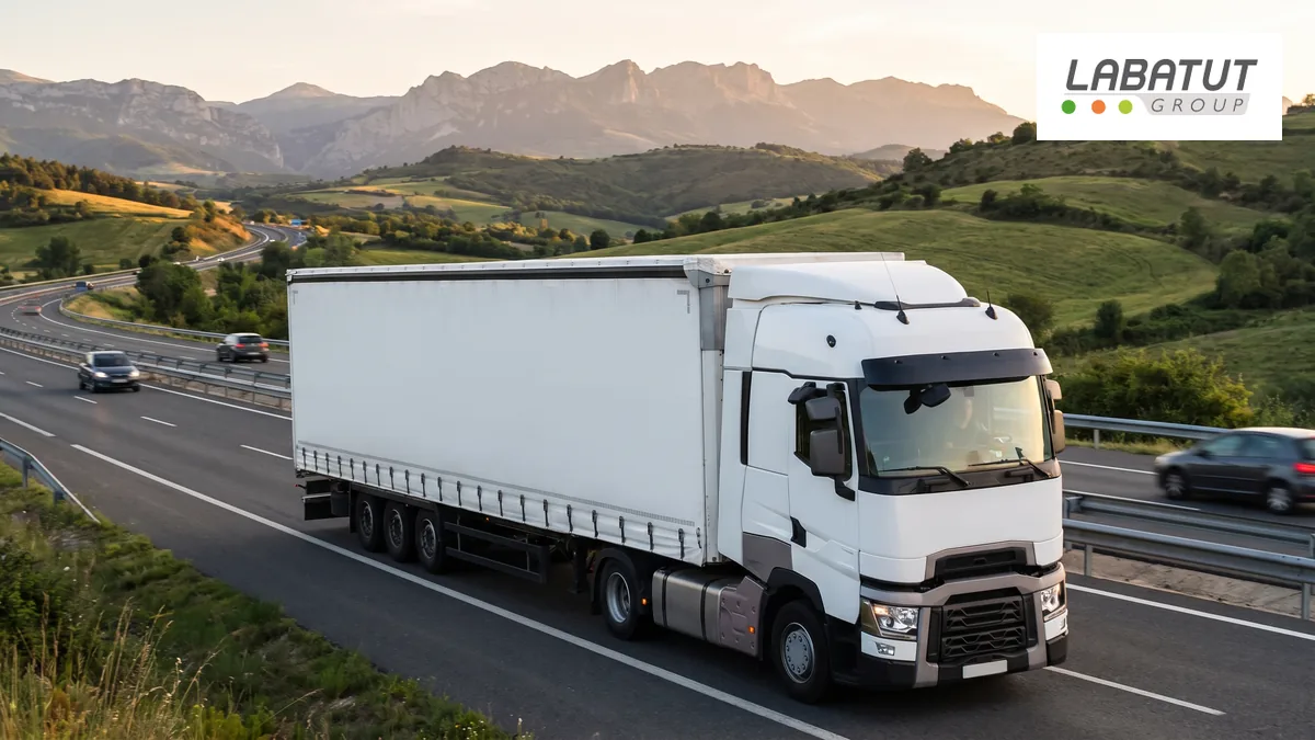 Camion Navanor en Navarre, transport France-Espagne
